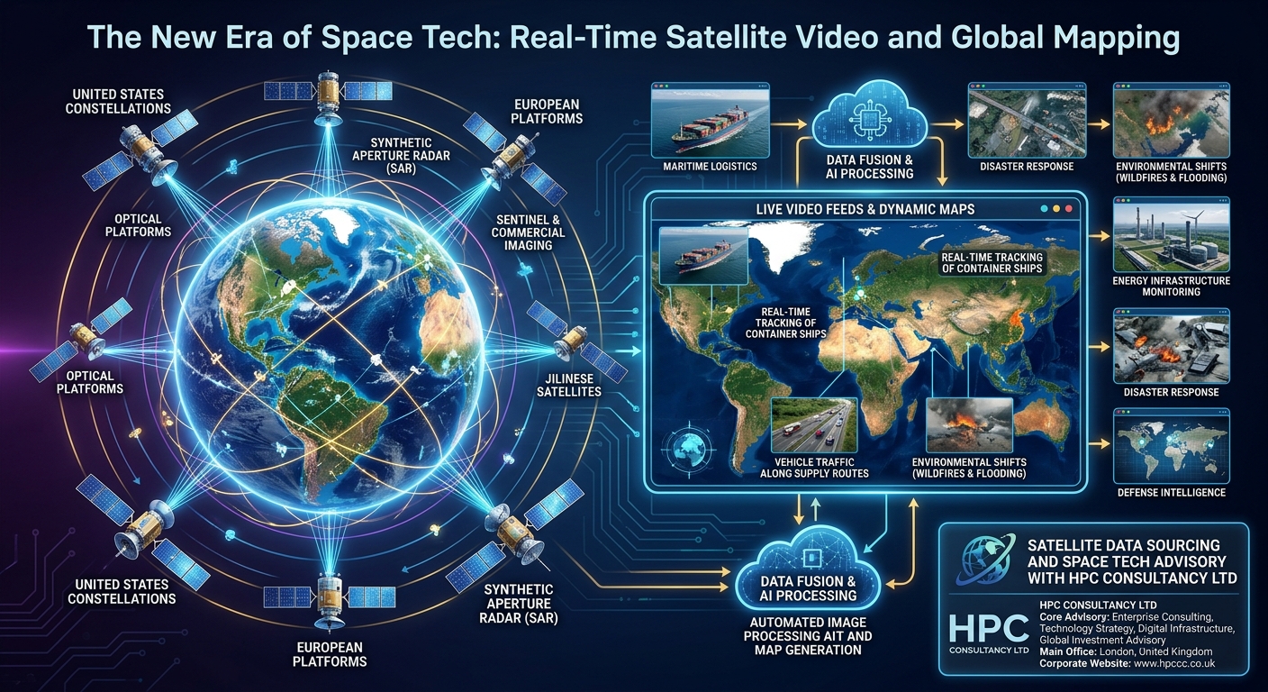 Real-Time Satellite Video and Global Mapping France